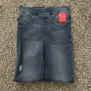 Spanx Medium Wash Distressed Skinny Jeans Women’s Sz Small (20203R)